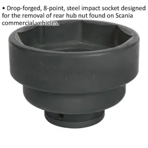 100mm SCANIA Rear Hub Nut Socket - Heavy Duty 8 Point Impact Bit for 3/4" Drive