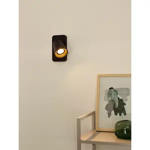 Lucide Turnon Modern Wall Spotlight - LED Dim to warm - GU10 - 1x5W 2200K/3000K - Black