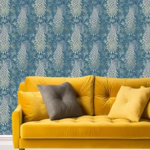 World of Wallpaper Peacock Wallpaper Emerald Green/Gold (274591)