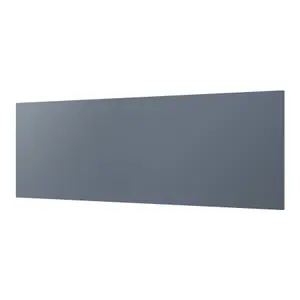 GoodHome Alisma Matt blue Slab Drawer front, bridging door & bi fold door 1000mm