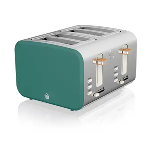 Swan Nordic Kettle, Toaster & Microwave Triple Pack Green