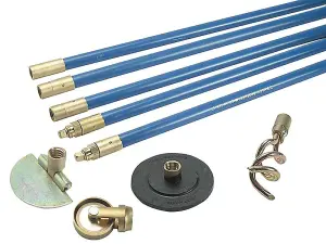 Bailey - 1324 Lockfast 3/4in Drain Rod Set 4 Tools