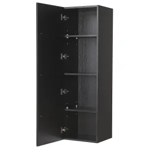 Bathroom Wall Cabinet Black MATARO