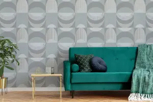 Sublime Seamless Geometric Mint Green Wallpaper