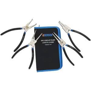 6 in And 9 in Circlip Plier Pliers Sets Internal and External Bent and Straight