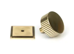 From The Anvil Aged Brass Judd Cabinet Knob - 38mm (Square)