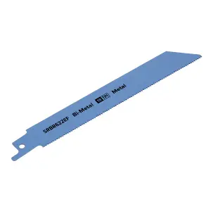 Sealey 150mm 18 TPI Metal Reciprocating Saw Blade Pack of 5 Pieces SRBR622EF