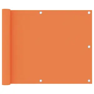 Berkfield Balcony Screen Orange 75x600 cm Oxford Fabric