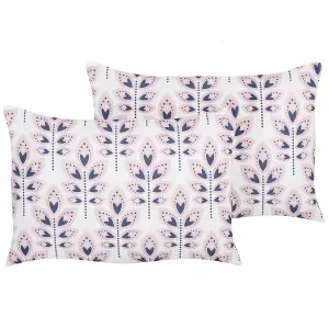 Set of 2 Outdoor Cushions TORRETTA Cream