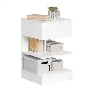 Irasville 1 Drawer Bedside Table White