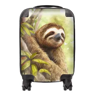 Sloth Watercolour Suitcase - Small