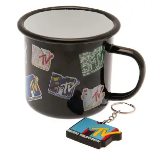 MTV Enamel Mug Set Black/Blue (One Size)