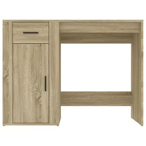 Berkfield Desk Sonoma Oak 100x49x75 cm Engineered Wood