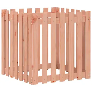 Berkfield Garden Planter with Fence Design 70x70x70 cm Solid Wood Douglas