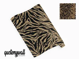 Stripes Animal Print Vinyl Furniture Wrap For Furniture & Kitchen Worktops