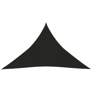 Berkfield Sunshade Sail 160 g/m2 Black 5x5x6 m HDPE