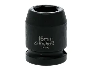 Teng Impact Socket Hexagon 6-Point 1/2in Drive 16mm