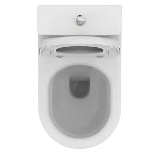 Ideal-Standard Della White Close-coupled Toilet & cistern with Soft close seat & Close coupled cistern