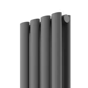 VURTU2 Designer Vertical Double Panel Radiator, 1600(H) x 240(W), Anthracite, 613631