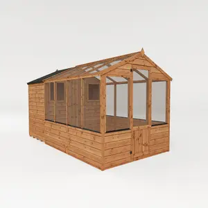 Mercia 12x6 Apex Greenhouse combi shed - Assembly required