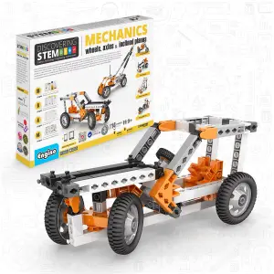 Engino STEM Mechanics Wheels Axles & Inclined Planes Construction Kit