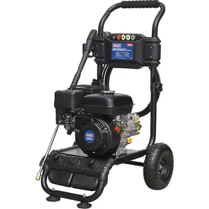 Petrol Powered Pressure Washer - 6.5hp Engine - 220bar - 5m Pressure Hose