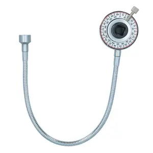 1/2in Drive Torque Setting Angular Gauge Magnetic Flexible Arm and 24in Breaker Bar