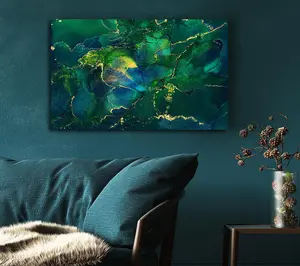 The Algae Coloured Waters Canvas Print Wall Art - Medium 20 x 32 Inches