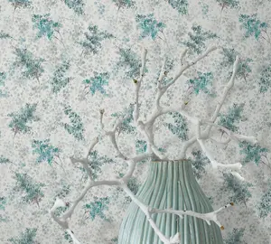 Galerie Flora Green Soft Foliage Wallpaper