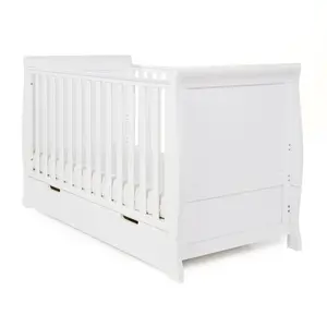 Stamford Classic Cot Bed with Cot Top Changer White