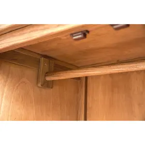 Trivento  2 Door Wardrobe Wood Knob