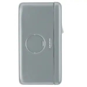 BG Metal Clad 13A Single Switched Socket, Scratch Resistant Steel