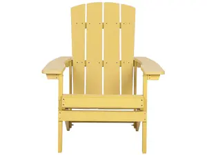 Garden Chair ADIRONDACK with Footstool Yellow