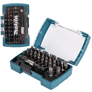 Makita D-74762 32 Piece Screwdriver Drill Bit Set Quick Release Magnetic Holder