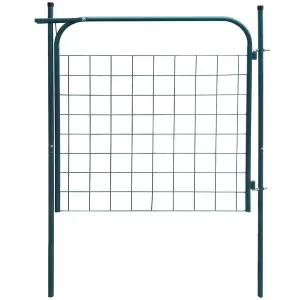 Berkfield Garden Fence Gate 100x100 cm Green