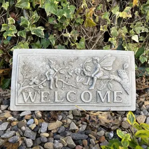 Fairy Design 'Welcome' Wall Plaque