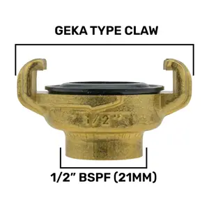 Professional Geka type brass claw hose connectors/fittings,1/2" bsp female