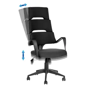 Beliani Modern Office Chair Black GRANDIOSE