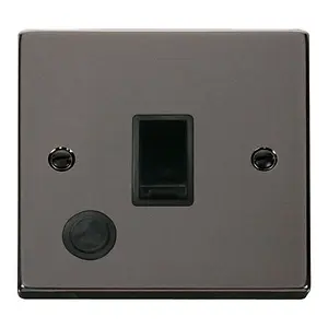 Black Nickel 1 Gang 20A DP Switch With Flex - Black Trim - SE Home