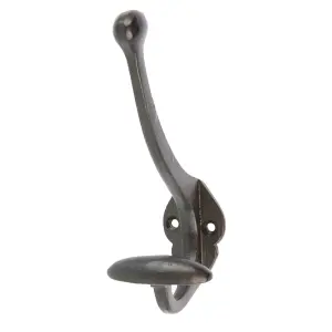 Hammer & Tongs - Bowler and Coat Hook - W45mm x H130mm - Black