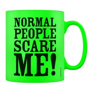 Grindstore Normal People Scare Me Neon Mug Green/Black (One Size)