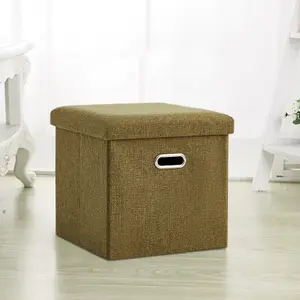 GC GAVENO CAVAILIA Ottoman Storage Bench Box Sage Green Footstool Storage Blanket Box For Kids Toys, Bedroom, Living Room