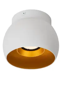 Lucide Torben Modern Ceiling spotlight 12,5cm - 1xGU10 - White