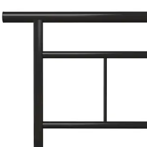 Berkfield Bed Frame Black Metal 100x200 cm