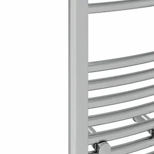 Right Radiators 800x300 mm Curved Heated Towel Rail Radiator Bathroom Ladder Warmer Chrome