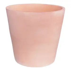 Verve Matt White washed White washed Terracotta Plant pot (Dia) 40cm, (H)38cm, 43L