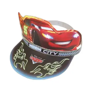 Cars Neon Lightning McQueen Party Hats (Pack of 6) Multicoloured (One Size)