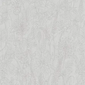 Galerie Home Collection Beige Floral Motif Wallpaper Roll