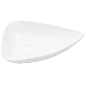 Berkfield Basin Ceramic White Triangle 645x455x115 mm