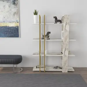 Decorotika Onno 4-Tier Modern Bookcase Bookshelf Shelving Unit